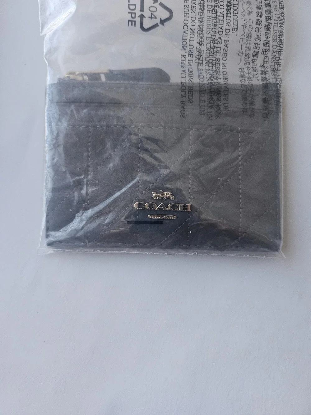 Coach Mini Skinny Id Case With Quilting